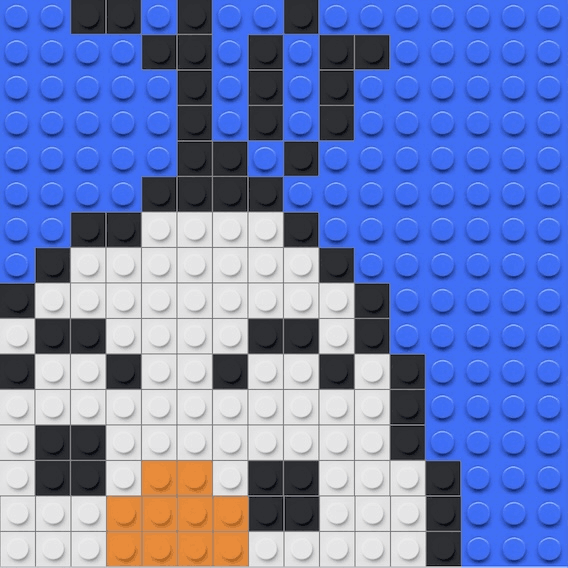 Mosa&iuml;que briques LEGO Olaf - La reine des neiges
